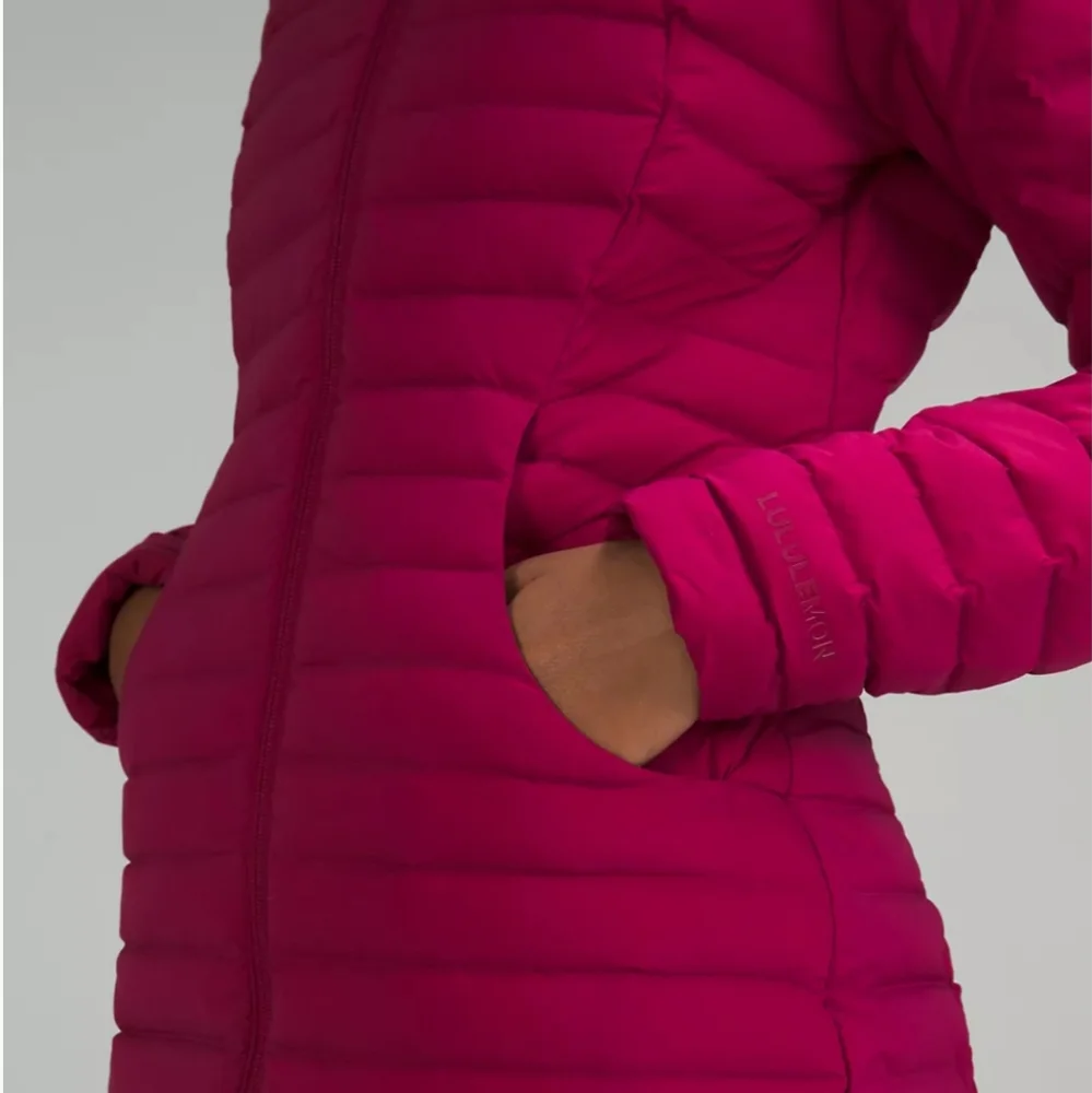 Lululemon Pack It Down Long Jacket Raspberry 6 NWT - Picture 4 of 11